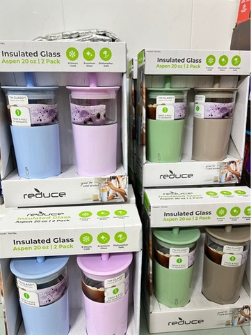 Sét ly Reduce insulated glass 20oz