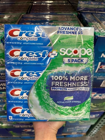 Set 5 Kem Đánh Răng Crest Scope - CONT (Set)
