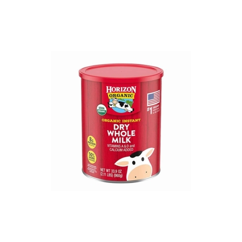Sữa Tươi Nguyên Kem Dạng Bột Horizon Organic Instant Dry Whole Milk - 870g (Hộp)
