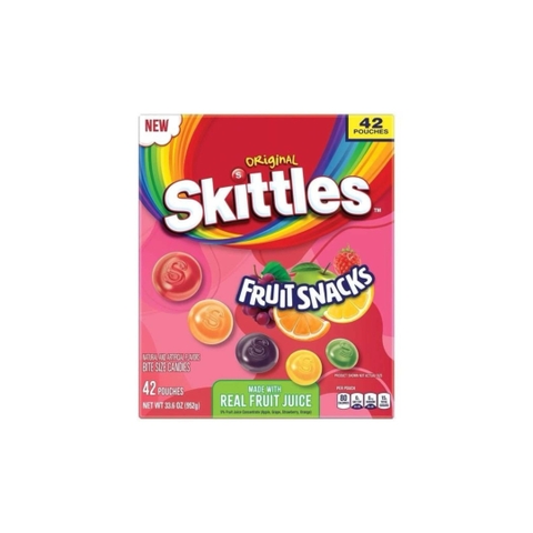 Kẹo Dẻo Từ Nước Ép Trái Cây Skittles Original Real Fruit Snacks 952g