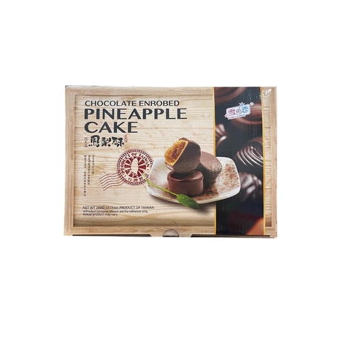 Bánh Dứa Phủ Chocolate Enrobed Pineapple Cake