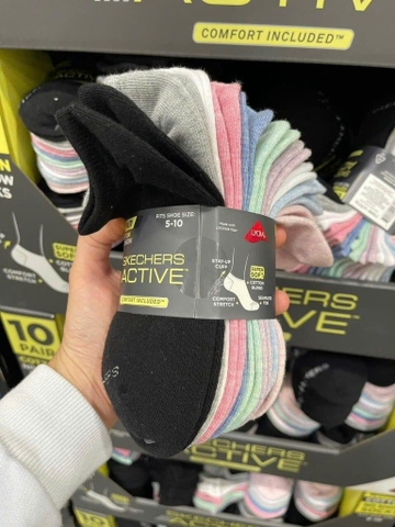 Vớ nữ Skechers Active set 10 đôi