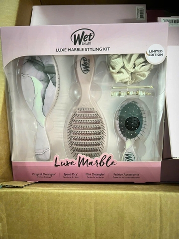Sét 4 Món lược wet luxe marble