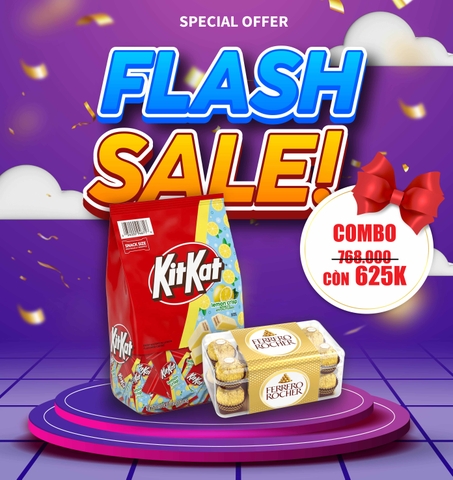 SALE COMBO socola KitKat & socola Ferrero- Nhập Mỹ chính hãng