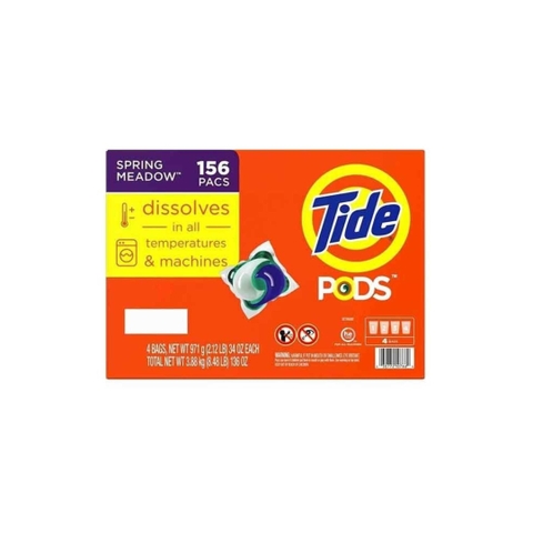 Viên Giặt Xả Tide Pods 3in1 Spring Meadow Thùng 156 viên
