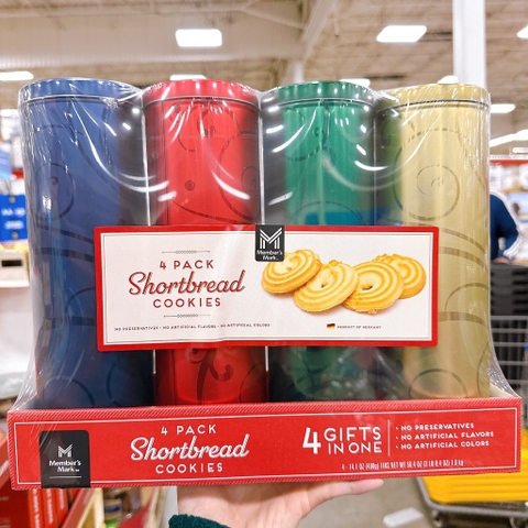 Set 4 hộp bánh Cookies Membermark