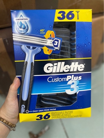 Dao Cạo Râu Gillete Custom Plus3 Hộp 36 Cái