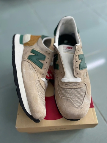 Giày Nam New Balance M990TG1 Hộp Vàng_Nâu, Xanh Lá
