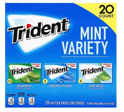 Singum Trident Mint Variety Pack 20 * 14 miếng