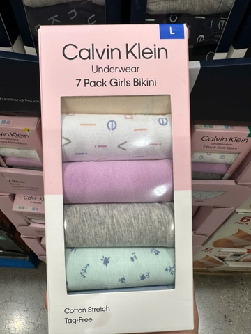 Set 7 quần chip dành cho bé gái CK Underwear Girls Bikini