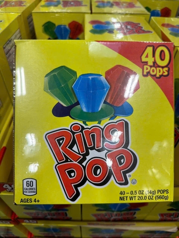 Hộp kẹo nhẫn trái Ring Pop cây 40 cái