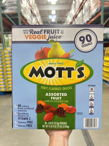 Kẹo trái cây Mott’s Medleys 1 thùng 90 bịch 2.04kg