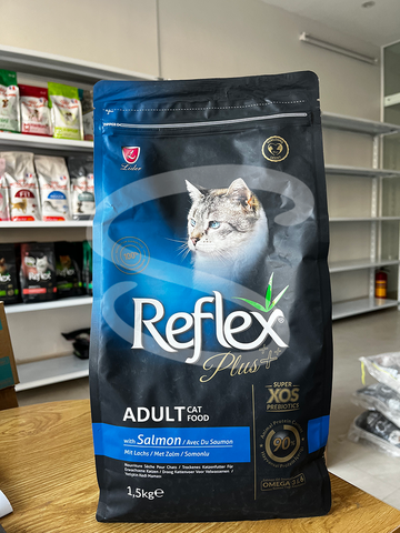 Hạt thức ăn khô Reflex Plus Ultimate Cat Food with Salmon (Mèo trên 12 tháng, 1.5kg)