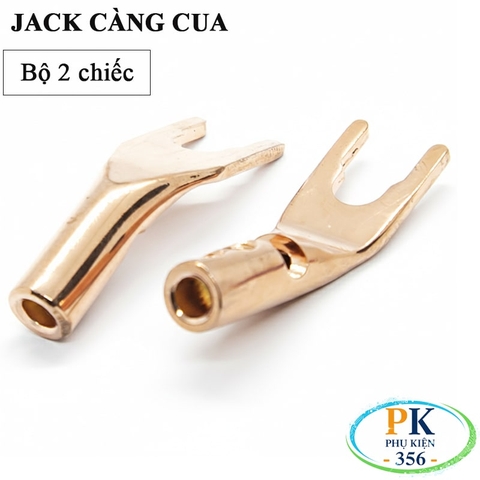 Jack phích cắm loa càng cua Brawis BR-SPKY-CU – Đồng OFC 80%, bắt vít 6 cạnh, bộ 2 chiếc