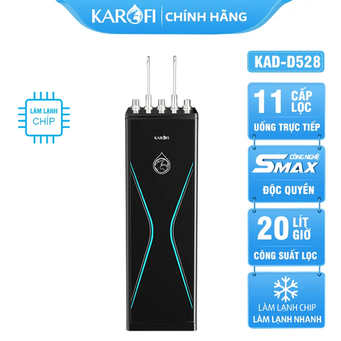Máy lọc nước nóng lạnh Karofi KAD-D528 - Mẫu Mới 2024