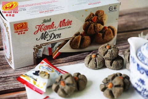 Bánh Hạnh Nhân MÈ ĐEN Tân Huê Viên 300gr, Đặc Sản Sóc Trăng