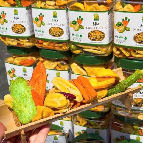 Rau Củ Sấy Nguyên Giòn Ngọt Tự Nhiên 300gr