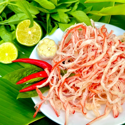 Khô Mực Xé Sợi Hấp Nước Dừa Loại Ngon