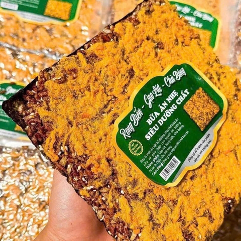 Set 2 Miếng Rong Biển Gạo Lứt Chà Bông - Bữa Ăn Nhẹ Đầy Dưỡng Chất