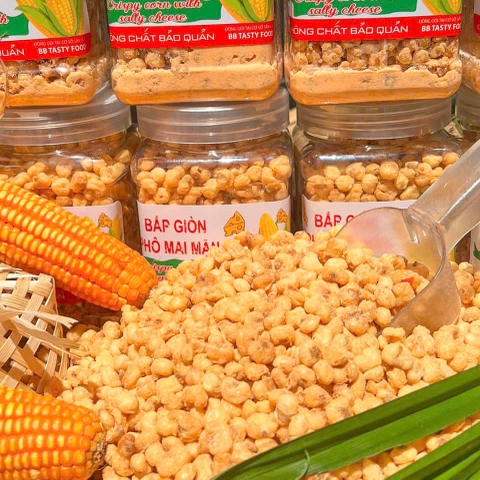 Bắp Giòn Phô Mai Mặn, Càng ăn càng mê 500gr