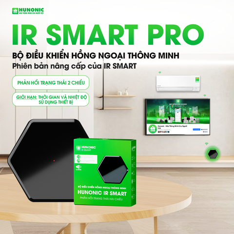 (Bản Pro tặng củ sạc) Bộ điều khiển Tivi, Điều Hoà qua điện thoại Hunonic IR Smart PRO, điều khiển điều hòa, tivi,quạt