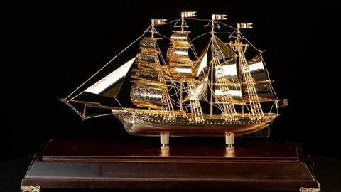 Khơi Dậy Vận May Và Thịnh Vượng Cùng Tranh Thuyền Buồm Bằng Đồng