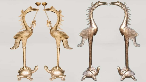 Bố Trí Hạc Thờ Đồng Tinh Tế – Tạo Dấu Ấn Cho Không Gian Thờ Tự