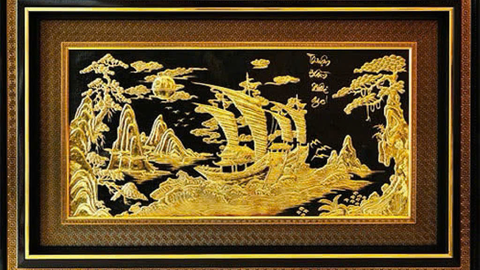 Vẻ Đẹp Truyền Thống Mang Đến Phúc Lộc Vĩnh Cửu Và Hạnh Phúc Trọn Vẹn Của Tranh Đồng Dát Vàng