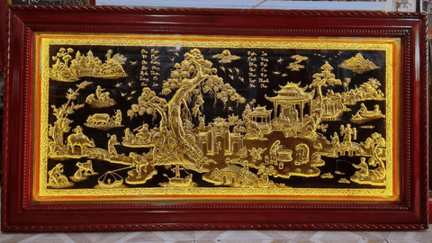 Tranh Đồng Dát Vàng  Phong Thủy - Mang Linh Khí Cát Tường Và Tài Lộc Đến Gia Chủ