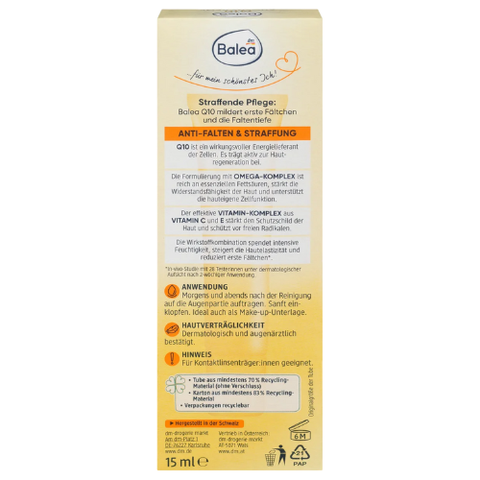 Kem Dưỡng Mắt Balea Q10 Anti-Falten Augencreme 15ml