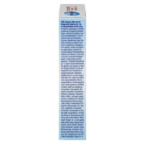 Viên uống Mivolis Calcium 600 + Vitamin D3 + K1 + K2, 30 Viên