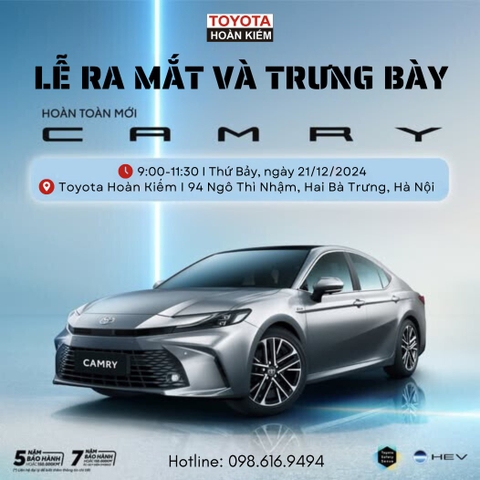 LỄ RA MẮT TOYOTA CAMRY 2025 TẠI TOYOTA HOÀN KIẾM