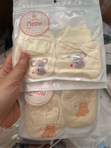 Set bao tay chân thun lạnh Moew