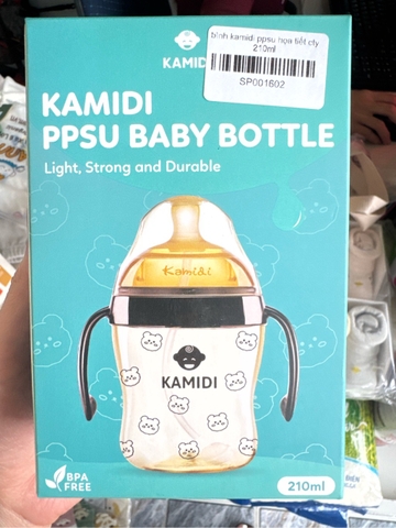 Bình sữa Kamidi PPSU họa tiết 210ml