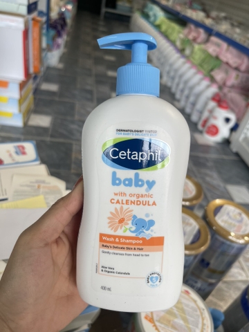 Sữa tắm gội cetetaphil hoa cúc