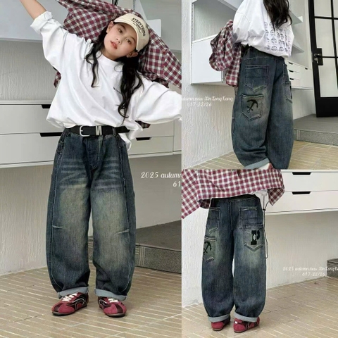 quần jean dài bé trai 4 túi sau (sz22-26)