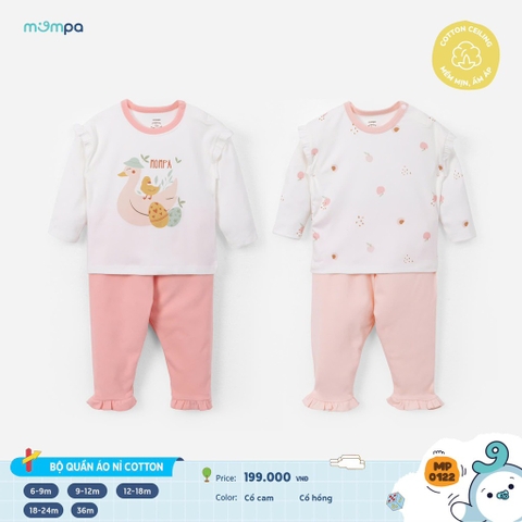Bộ nỉ Mompa  bé trai, bé gái (6-36m)