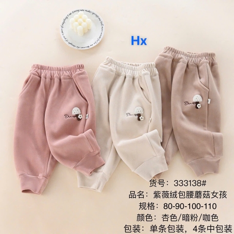 Quần nỉ nhung cho bé  ( sz 80-110)