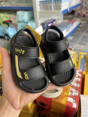 Sandan tập đi đen phối vàng 9902