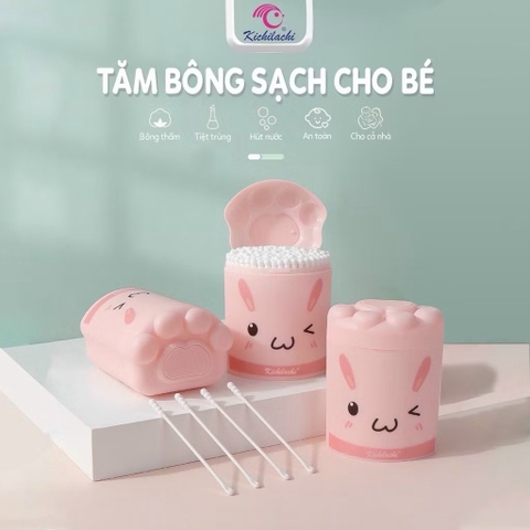 tăm bông gấu thân giấy Kichi (200c)