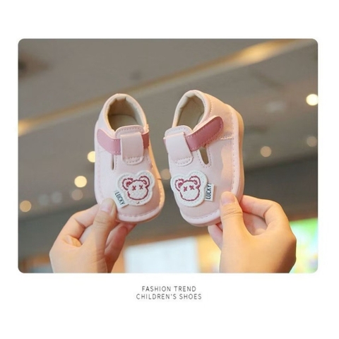 Giày tập đi chip chip gấu hồng ( 16-20)
