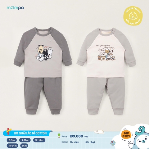 Bộ nỉ Mompa  bé trai, bé gái (6-36m)
