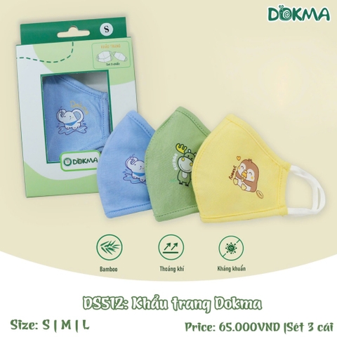 Khẩu trang vải Dokma (hộp 3 chiếc)