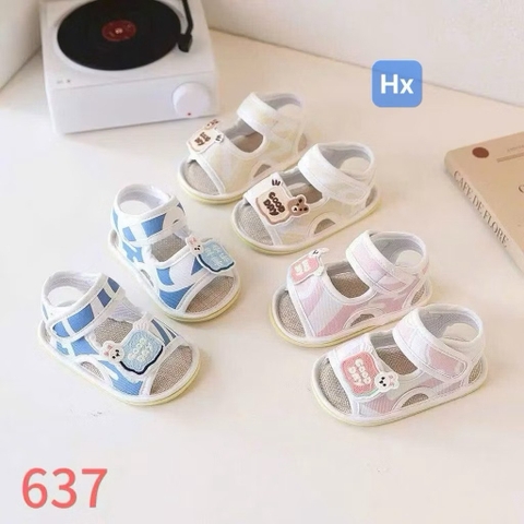 Dép tập đi đế cao su hở mũi ( sz 13-15)