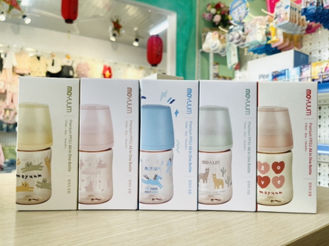 Bình sữa moyuum PPSU thế hệ 3 họa tiết 170ml ( mẫu mới )