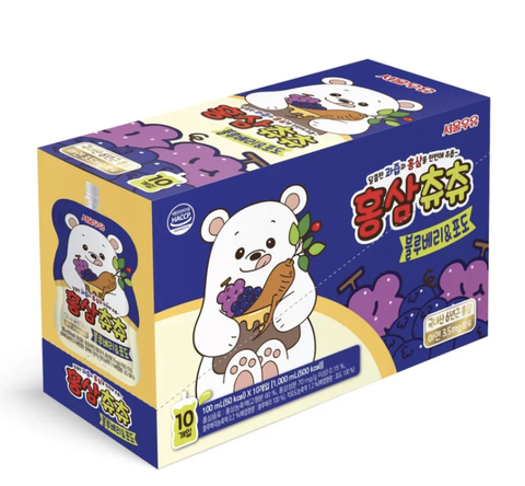 Nước hồng sâm chuchu nho