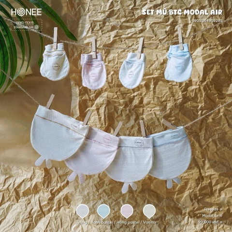Set mũ, bao tay chân sơ sinh H.nee