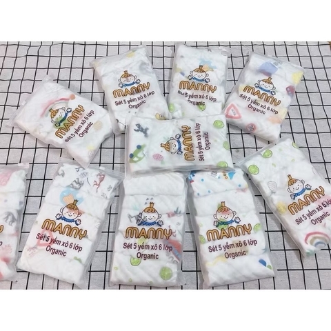 Set 5c yếm tam giác xô many
