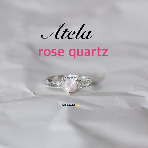 Nhẫn Atela Rose Quartz De Luna