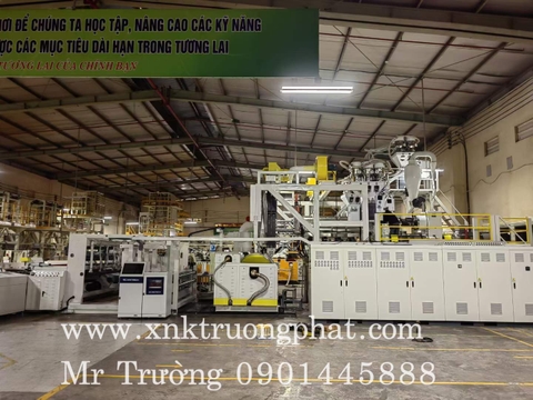 Giao máy cán màng chít PE khổ 2M bản cao cấp 2023